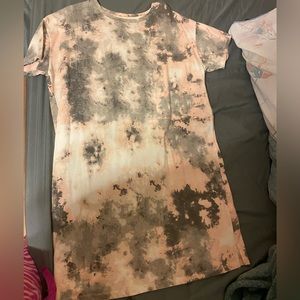 Tie dye T-shirt dress